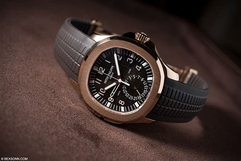 patek philippe aquanaut travel time 5164r|Patek Philippe aquanaut white strap.